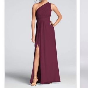 David bridal dress wine
